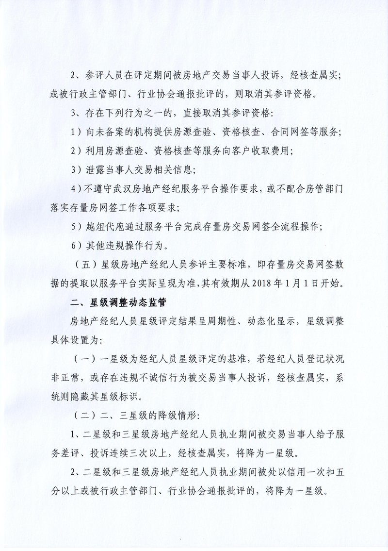 关于开展2018年度武汉市房地产经纪人员星级评定工作的细则办法03